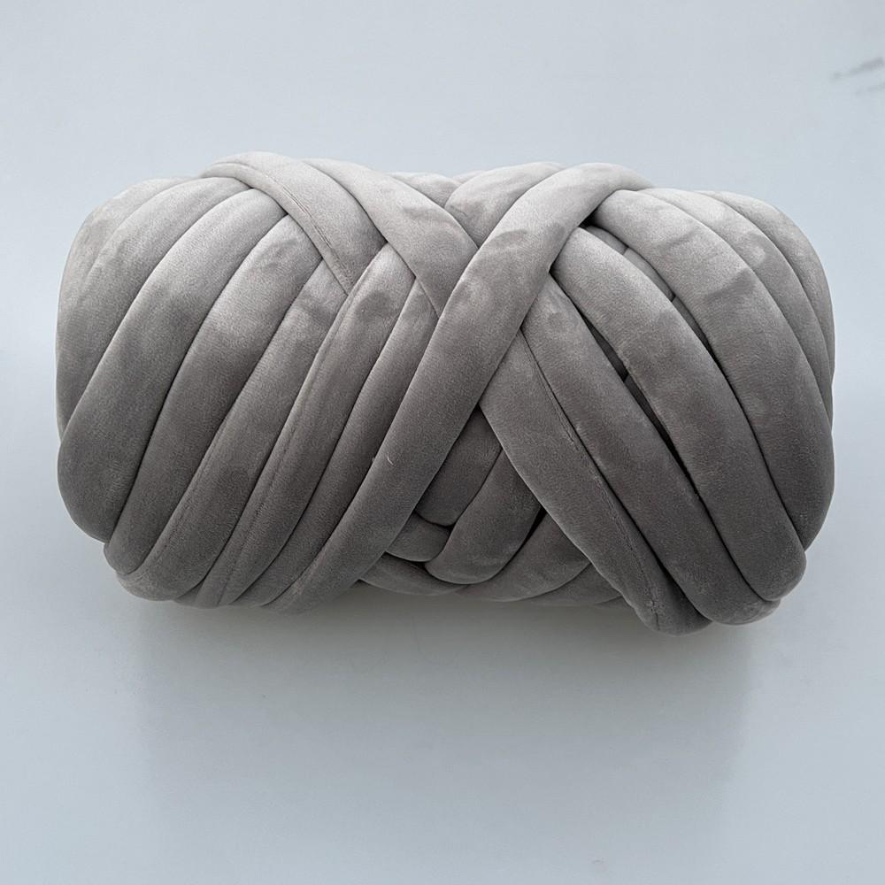 DIY Crystal Velvet Core-Filled Yarn: 3cm Thick Handmade Wool Blanket, Fabric Strip, Pillow, Cat Bed Yarn