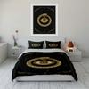 Golden Snake and Eye Design Bedding Set Bedding set (1 duvet cover, 2 pillowcases, duvet not included)