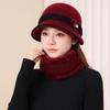 Rabbit Fur Thermal Hat Women's Fashion Cold-proof Wool Cap Autumn and Winter In The Elderly Fleece Cold-proof Cap