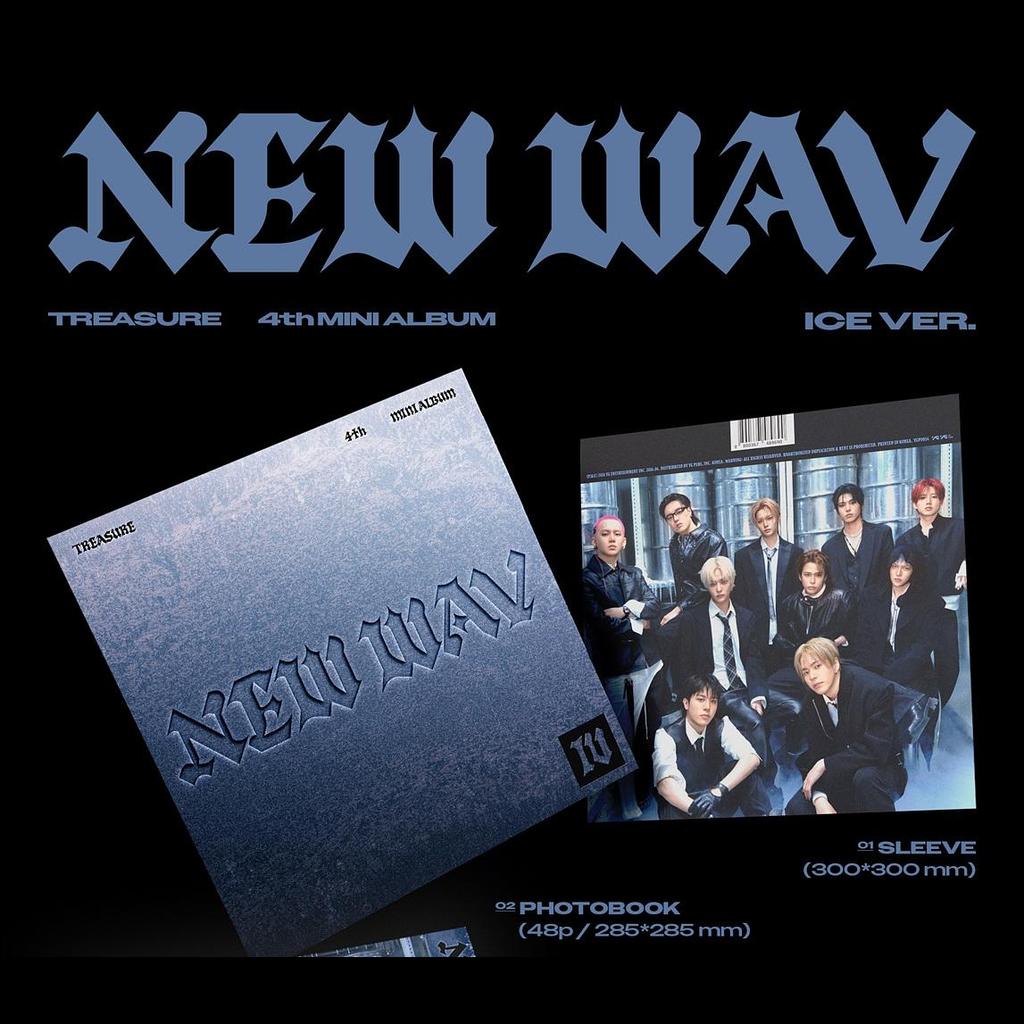 [Pre-order] TREASURE [NEW WAV] 4th Mini Album (RED VER./ICE VER.) + Free Gift
