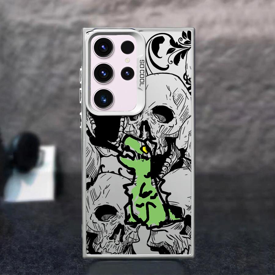 Dinosaurierskelett Hülle für Samsung Galaxy S25 S24 FE S23 S22 Ultra S21 S20 Note 20 Ultra S22 Plus S20 FE Schutzhülle