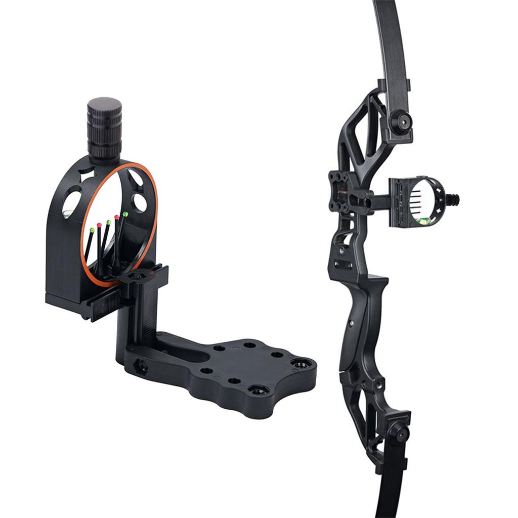 Compound Bows 5 Pin Archerys Bows Sight Replacement Five Pin Bows Sight Plastic Five Needle Aimings Scope for Shooting