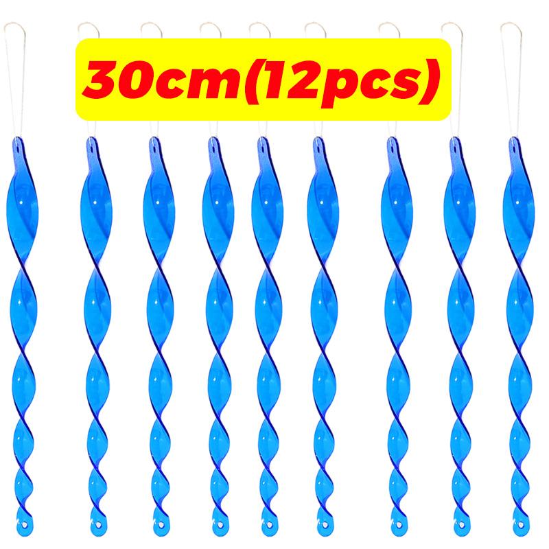 Reflective Bird Repellent Wind Spiral Rotating Rods Hanging Ornaments Balcony Garden Decor Pigeons Birds Scare Repeller Sticks
