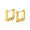 Surgical 316L Stainless Steel Heart Square Rectangular Geometric Stud Earrings For Women Men Boys and Girls Body Piercing Huggie
