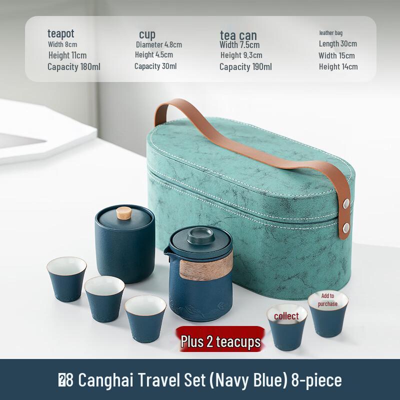 Portable Ceramic Travel Tea Set