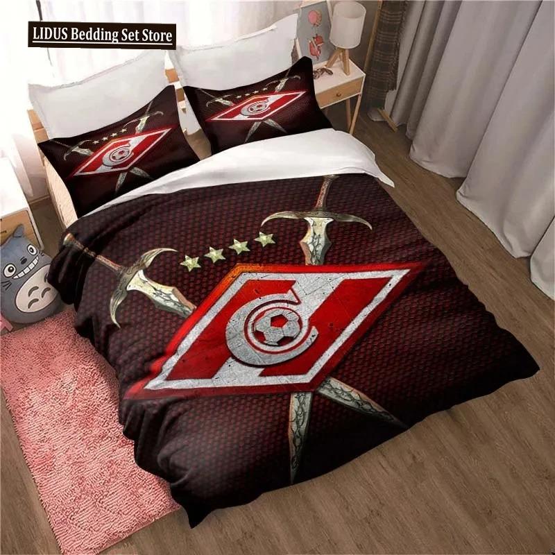 FC Spartak Moscow Football 3D Print Bedding Set Cute Quilt Cover Bed Cover With Pillowcase Custom Bedding Queen King Full Size
