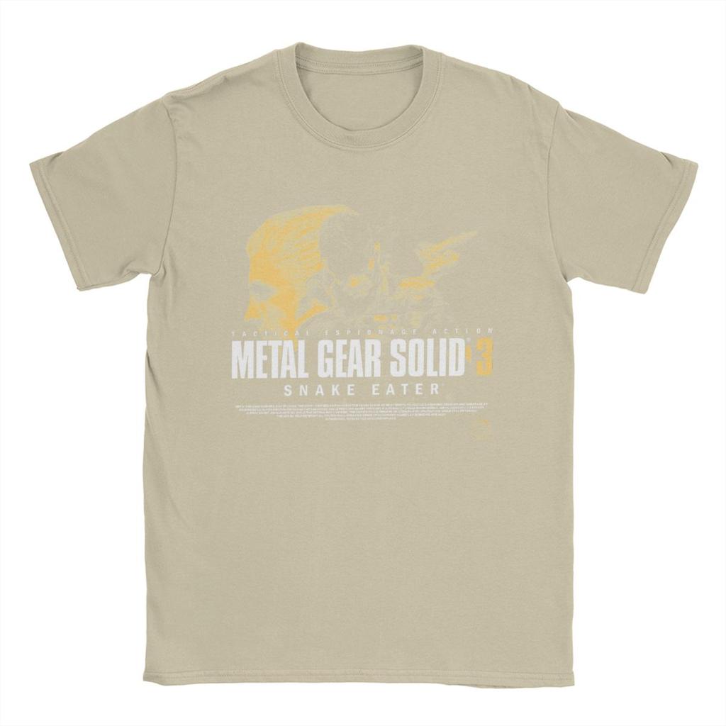 Metal Gear Solid 3 T Shirts for Men Cotton Funny T-Shirts O Neck Tees Short Sleeve Clothing Big Size