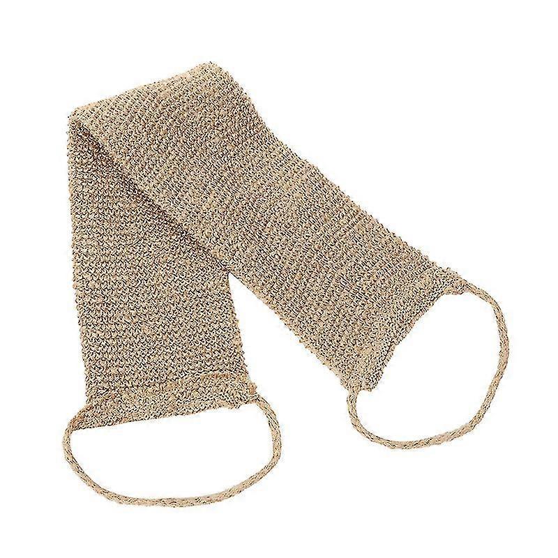 Back Wash Strap Exfoliating Sponge Back Natural Hemp Horsehair Gloves For Back Body Bath Shower Men Women Tw