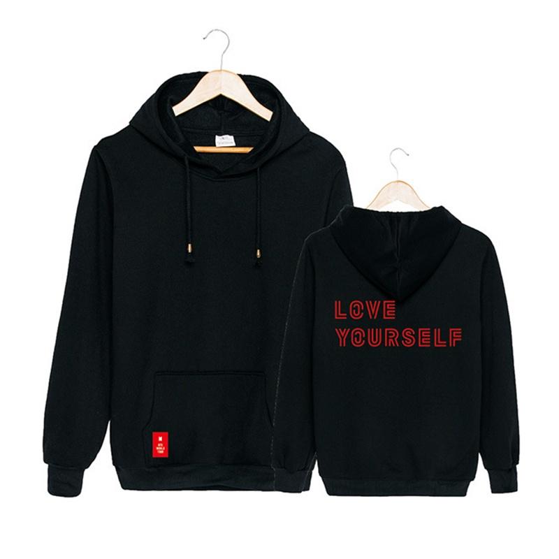 Felpa con cappuccio Kpop Bts World Tour Love Yourself Cappellino Felpa con i membri iconici Jimin Suga Jin V Per i fan