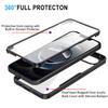360 Full Protection Case For iPhone 16e Clear Screen With Silicone Bumper TPU+PC Back Cover For iPhone 16 e iPhone16e 2025 Funda