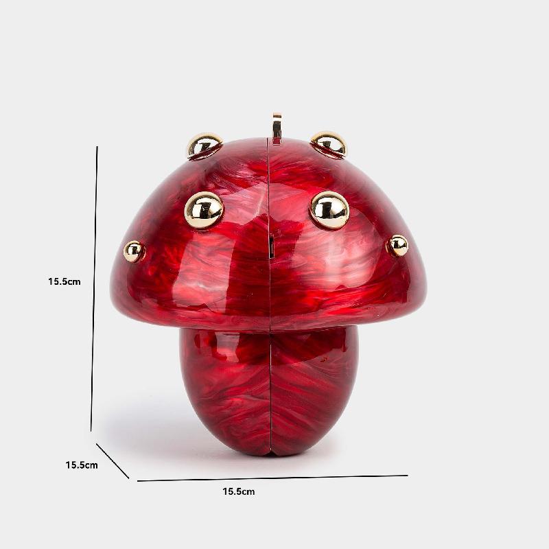 Handbag Crossbody Bag Clutch Evening Acrylic Shoulder Fashion New Mushroom-shaped Wedding Pouch In Luxury Handbags Women