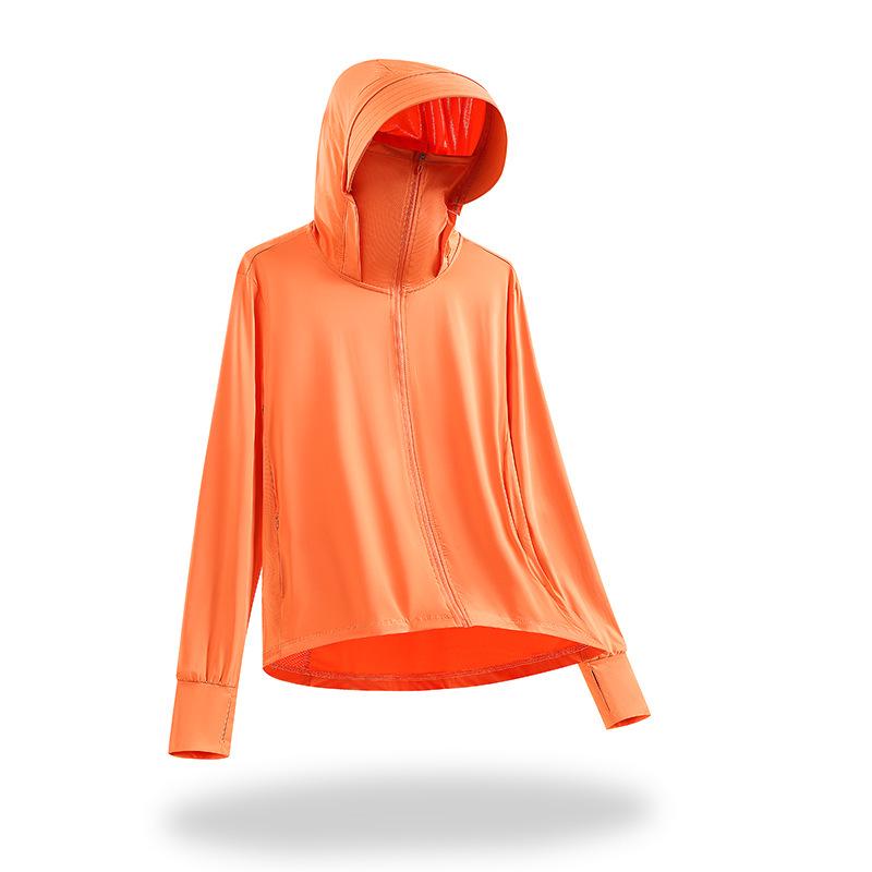 Unisex UPF50+ Sun Protection Jacket with Detachable Hat Brim for Cycling and Hiking