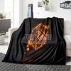 Street Game Characters Flannel Blanket, Soft Polyester, Modern Design, All-Season for Camping, Travel, Gifts for Holidays or Birthdays