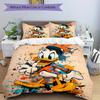 3pcs Colorful Donald Duck Printed Bedding Set, Soft and Comfortable Quilt Cover for Bedroom, Guest Room W012