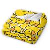 Yellow Duck Plush Blanket Child  Flannel Bedding Throws For Living Room Warm Custom Quality Bedspread Birthday Present