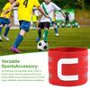 Captain Armbands for Soccer Adjustable Football Basketball Player Arm Bands Nylon Elastic "C" Bands Team Sports Accessories for Adults Youths