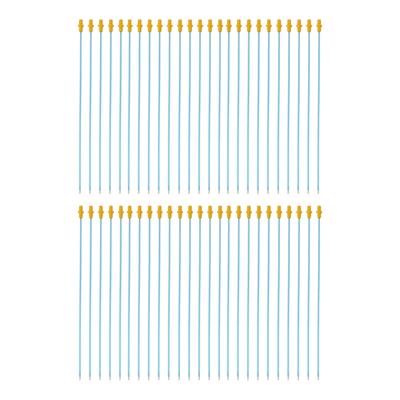 50pcs Dog Artificial Insemination Rods Disposable PVC Dog Breeding Catheter Tube 15.7in Blue