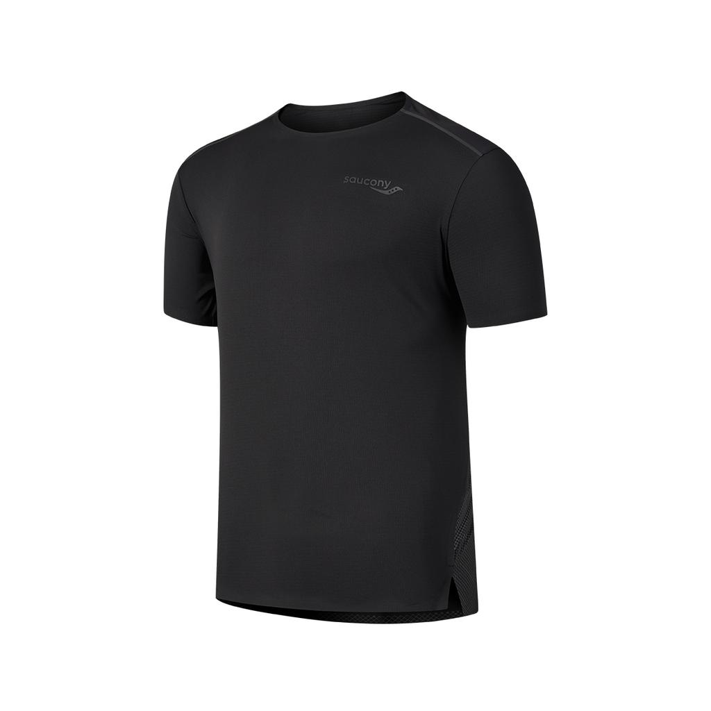 SAUCONY Quick-Dry Short Sleeve T-Shirt Men Tops Black SC2249108A-BK01