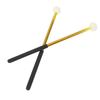 2 Pcs Timpani Mallet Soft Wool Felt Head Anti Slip Rubber Handle Alloy Percussion Stick Gold