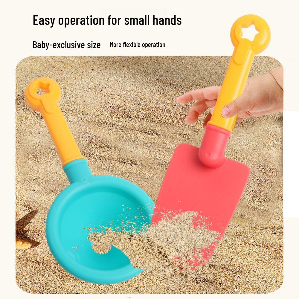 Children's Beach Toy Set: Bucket, Sand Molds, Shovel & Digging Tools for Sand and Water Play