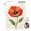 Creative DIY Framed Pearl Art Kit with Beautiful Poppy Flower Pattern Sparkling Bead Canvas Ready To Display Relaxing Gift for Adults