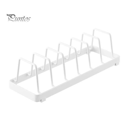 

Подставка для посуды, держатель для крышки кастрюли с противоскользящими ножками, высокая устойчивость, прочная несущая способность, простая сборка, подставка для разделочной доски белый