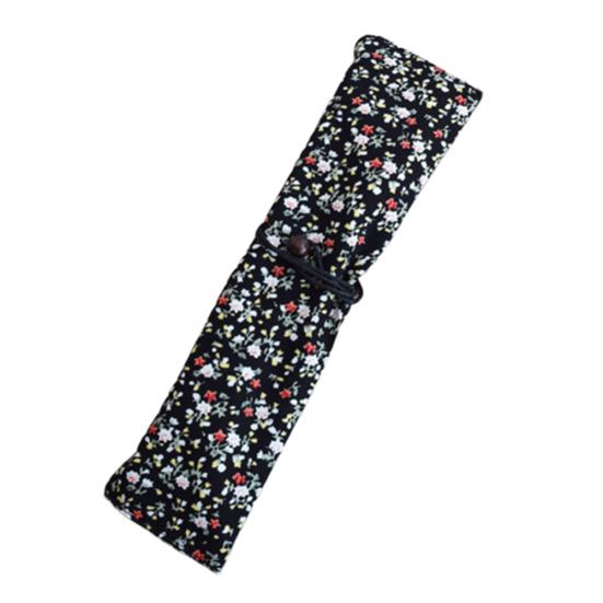 Přenosný potisk květin Stahovací šňůrka Příbory Nádobí Taška Lžíce Nůž Vidlička Pouzdro