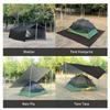 Waterproof Camping Tent Tarp Outdoor Shelter Cover Weatherproof Lightweight Tent Tarp for Backpacking Survival Picnic Climbing