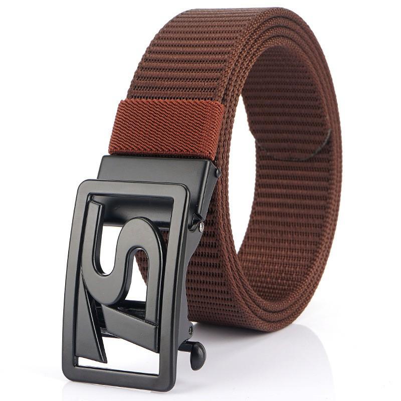 TS Belt Men's Automatic Buckle Business Casual Thick Nylon