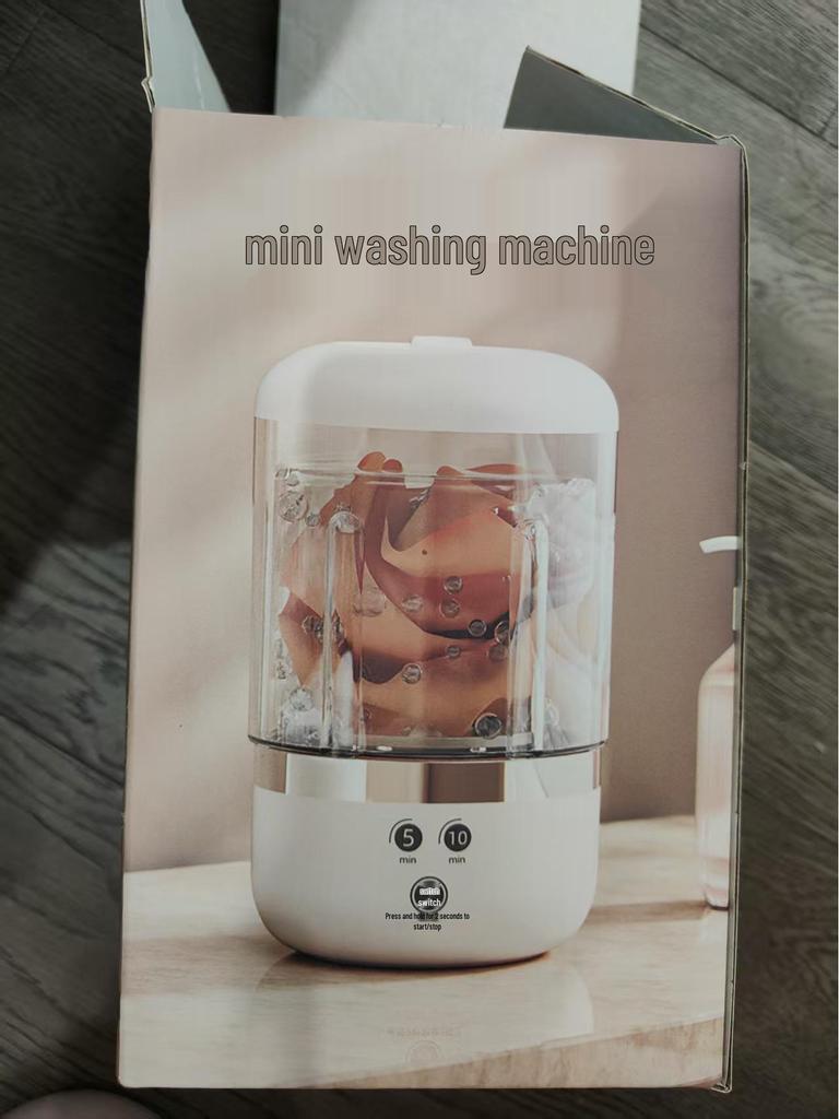 Bärbar Mini Tvättmaskin för Underkläder & Strumpor - Trådlös & Helt Automatisk