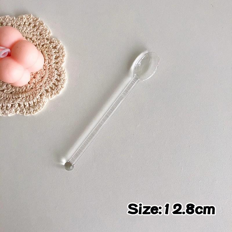 Glass Stirring Rod Moon Star Shape Stir Bar Coffee Cocktail Mixing Sticks Home Party Transparent Aesthetic Cocktail Muddler