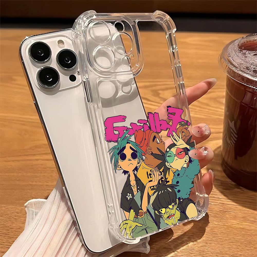 Fashion Rock Gorillazs Hot Anti Fall Clear Phone Case For Xiaomi Redmi 14C 13C 12C K50 K40 Note 14 13 12 11 10 9S Pro Plus 4G 5G
