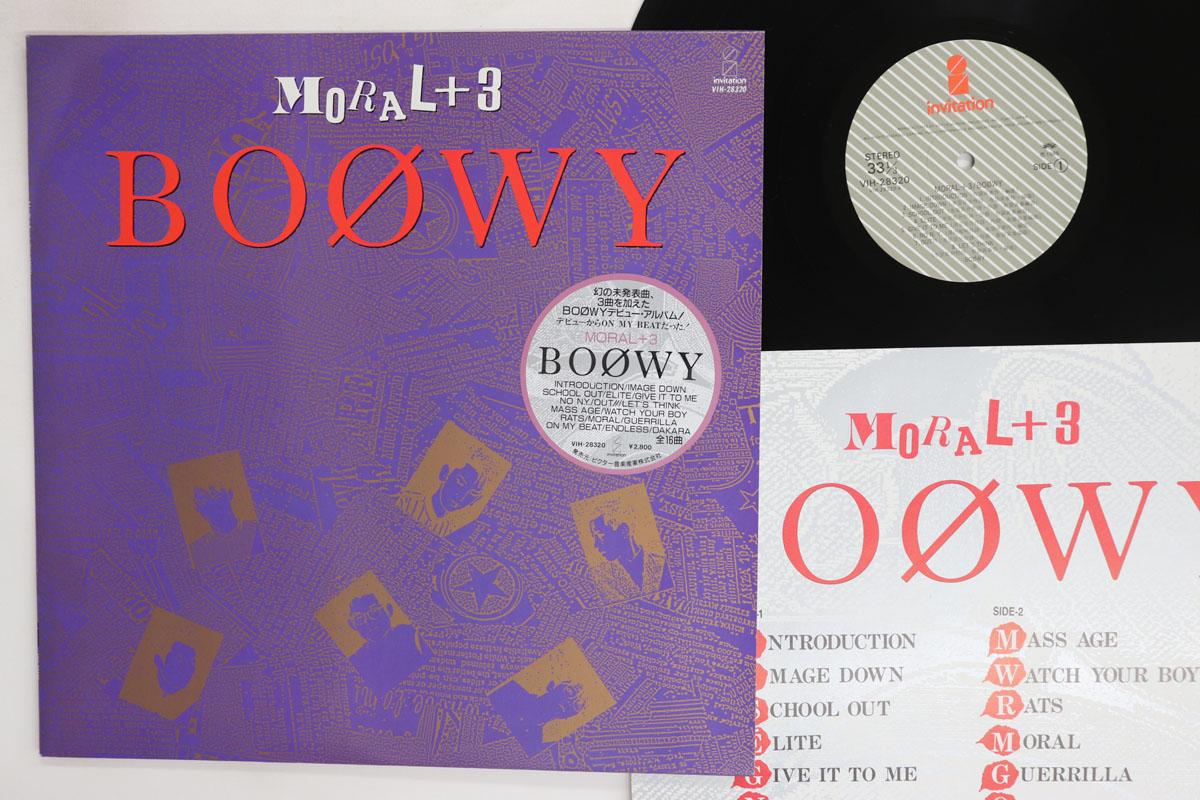Виниловая пластинка BOOWY Moral 3 VIH28320 INVITATION 1988 Япония Японский Поп-Рок Б/у