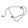 Replacement Radiator Hose Water Hose Automotive Accessories Easy Installation Water Tank Return Pipe for MK3