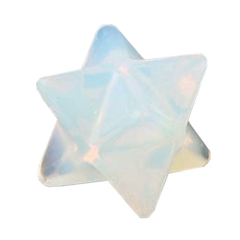 Merkaba Star Crystal Natural Jewelry Meditation Sacred Healing Decoration Energy