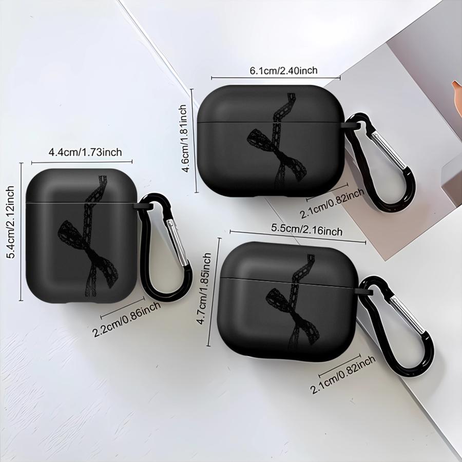 Earphone Cases Cover Case For Airpods Pro Pro3 1 Pro2 4 3 2 Black Lace Simple Fashion