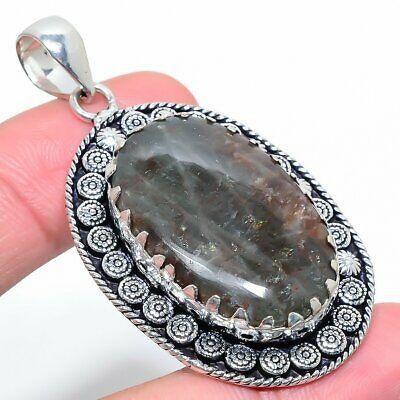 

Natural Lodolite Stone Gemstone 925 Sterling Silver Gift Pendant 2.32 G6Y80