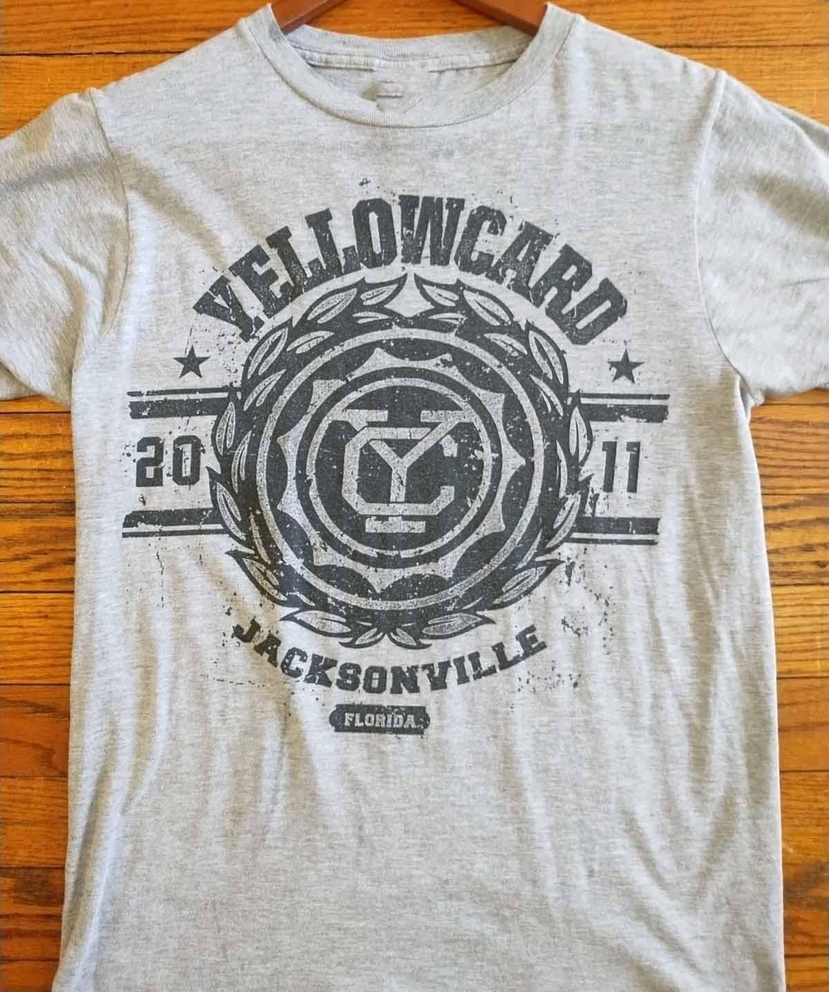 In Concert 2011 Yellowcard Band Shirt Sport Gray Unisex S-5XL 1V0691 XXXXL
