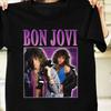 Top Vintage Rock Harajuku 202526 Bon Jovi Grafica Retrò Cotone Stampato Band Pop Tendenza T-shirt Oversize Casual Y2k Top Unisex