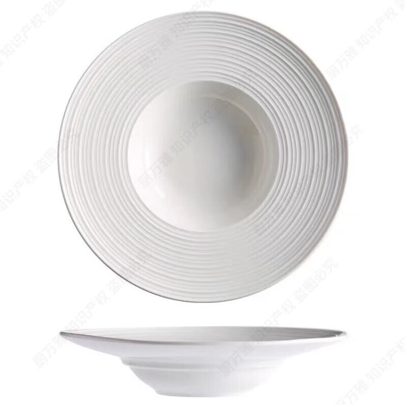 Chefwanyao Ceramic Straw Hat Deep Plate