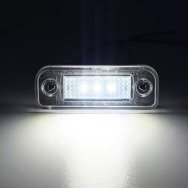 2Pcs For Mercedes Benz W203 W211 C219 R171 CLS SLK Car Licence Plate Light Rear Signal Lamp Illumination Automotive Accessories