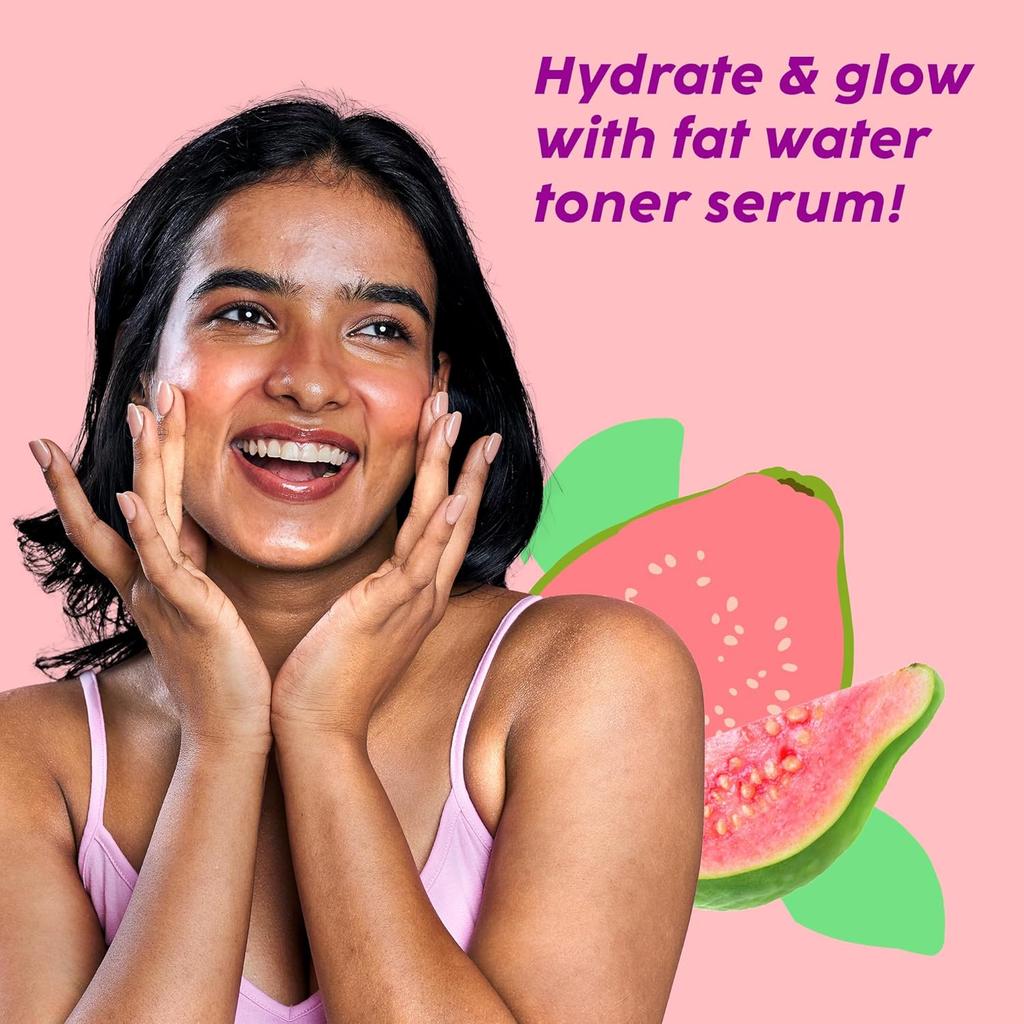 PLIX The Plant Fix Guave & Rosen Glow Fettiges Wasser Toner Serum 2-in-1 Feuchtigkeitsspendender Gesichtstoner 150ml