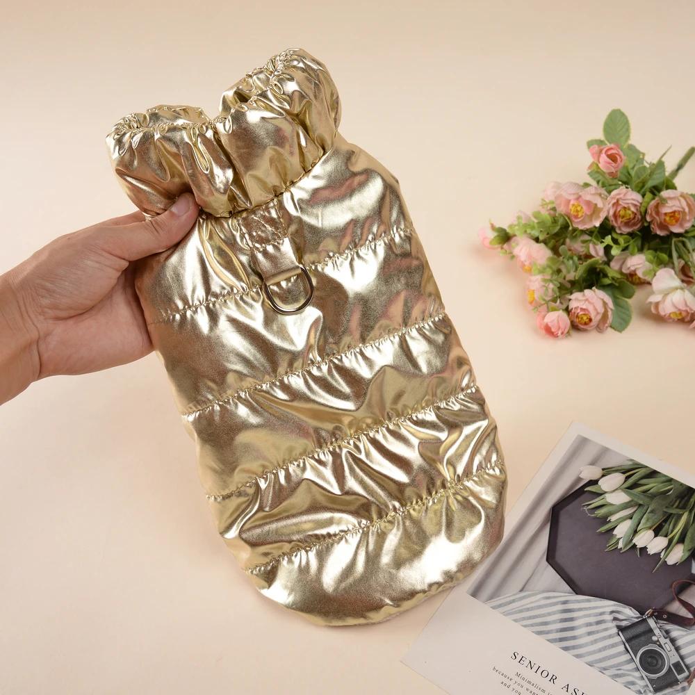 Dog Coat Winter Waterproof Clothes For Small Medium Dogs Cats Warm Fleece Puppy Vest Jacket With D-ring Yorkie Chihuahua Costume