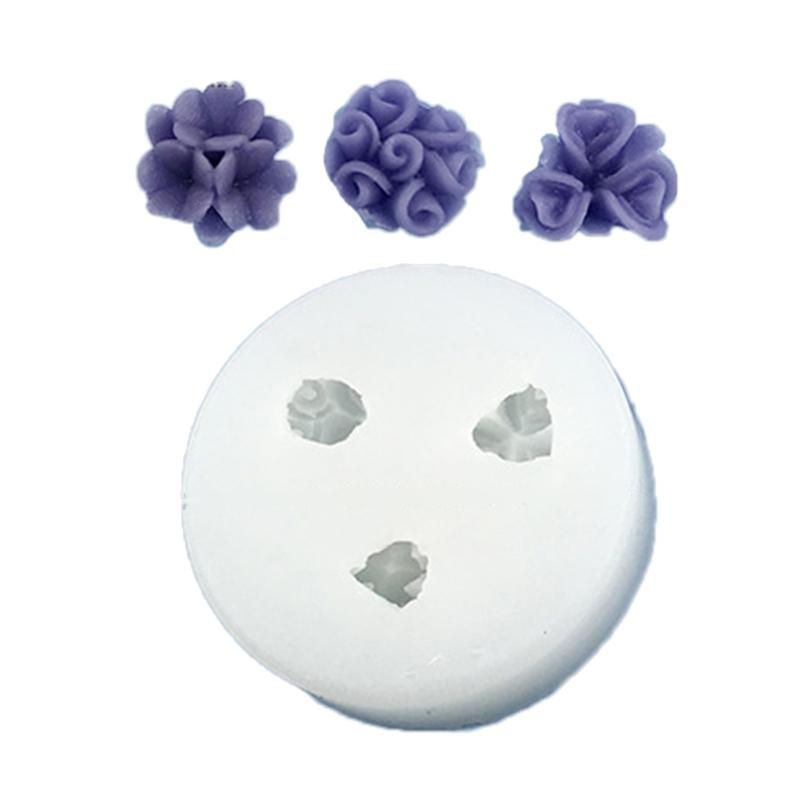 Wiederverwendbare blumenförmige Silikonform Wiederverwendbare Bastelformen Geeignet für handgefertigten Schmuck und Schreibtischdekorationen