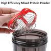 1 Stück Protein Shaker Flasche Tragbar 16oz Pulver Shake Becher 3 Schichten Shaker Protein Flasche Geeignet Für Sport Fitnessstudio Fitness Outdoor
