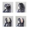 NEW Lolita Ruffled Headband Sweet Star Embroidery Lace Ribbon Bow Hairband with Hairpins Anime Maid Cosplay Headdress