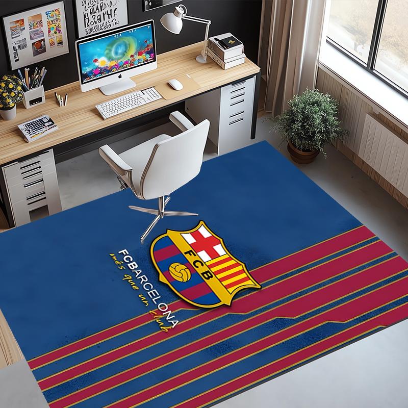 football club FC Pattern Rug, Indoor/Outdoor Mat, for Picnic, Gameroom, Bedroom, Office, Living Room, Home Decor Carpet, Birthday Gift