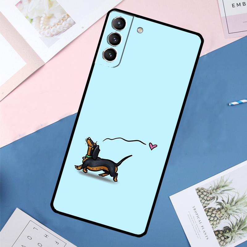Dachshund Teckel Dackel Dog Case For Samsung Galaxy S22 S23 S24 Ultra S9 S10 Plus Note 10 20 Ultra S20 S21 FE Cover