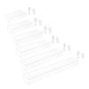 Acrylic Vase Flowers Boxes Water Holder Art Propagation Plant Container LED Lights String Bud