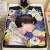 1PC Summer Hikaru Died Print Flannel Blanket, High quality Comfortable for All Seasons, Home Decor, Warmth and Comfort, Perfect for Christmas Gifts203